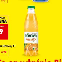 Sok 100% pomarańcza Riviva, 1 l