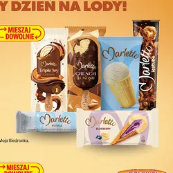 Lody Marletto na patyku, w rożku, tubce, rurka, kanapka do 250 ml