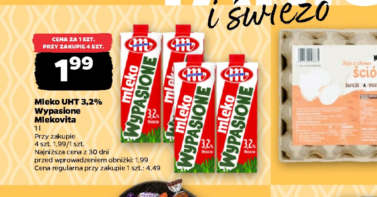 Mleko UHT 3,2% za 1,99 zł w Netto — sprawdź, ile zaoszczędzisz na codziennych zakupach