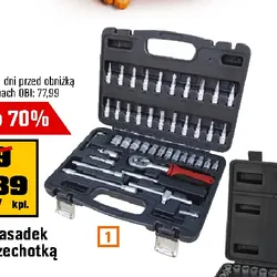 Zestaw nasadek i bitów z grzechotką 46 elementów