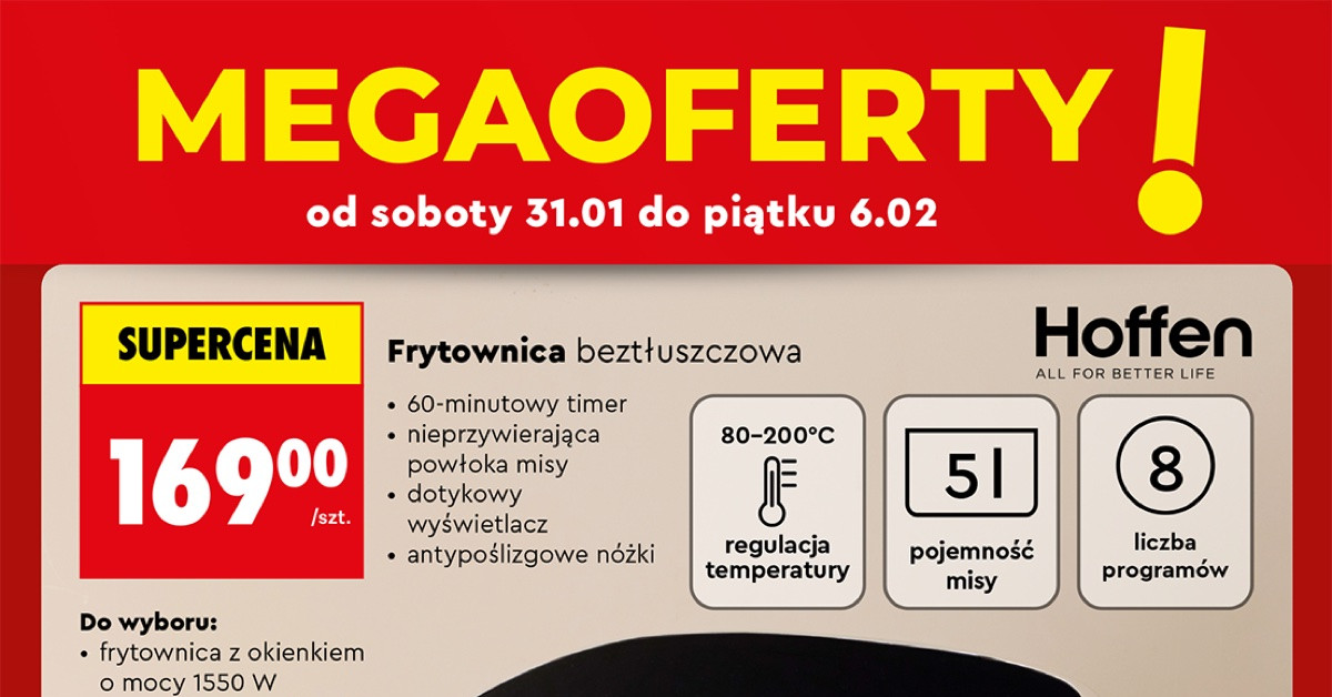 Hit! Frytownica beztłuszczowa za 169 zł w Biedronce — gdzie ją znaleźć i dlaczego warto?