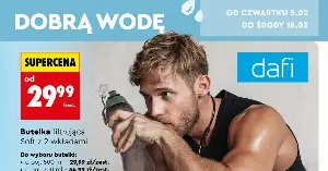 Woda prosto z kranu jak z butelki za 44,99 zł? Butelka filtrująca Solid w Biedronce robi furorę