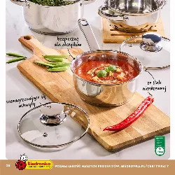 Garnek lub rondel z pokrywką o poj. 1,3 l