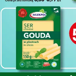 Ser żółty w plastrach Mlekpol