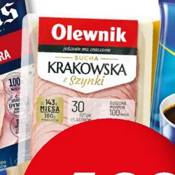 Kiełbasa krakowska sucha z szynki Olewnik