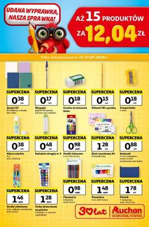 Gazetka Wyprawka Hipermarket Auchan
