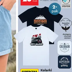 T-shirt męski, 2-pak