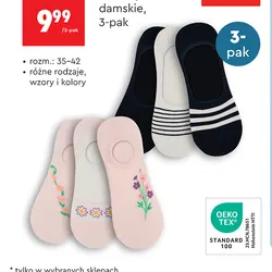 Skarpety baleriny damskie, 3-pak