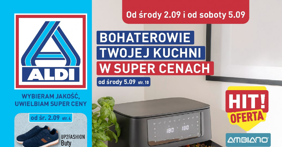 Hit tygodnia w Aldi: dwukomorowa frytkownica Airfryer za 279,99 zł — czy to najlepszy zakup sezonu?