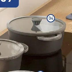Crofton Garnek aluminiowy z pokrywką 28 cm