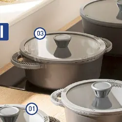 Crofton Garnek aluminiowy z pokrywką 24 cm