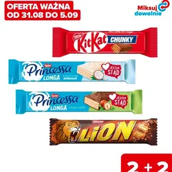 Batony, wafelki Kit Kat, Lion, Princessa