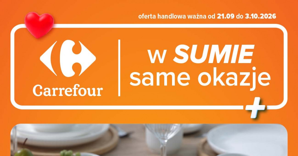 Nowa gazetka Carrefour 21.09–03.10: 10 hitów, które musisz zobaczyć!
