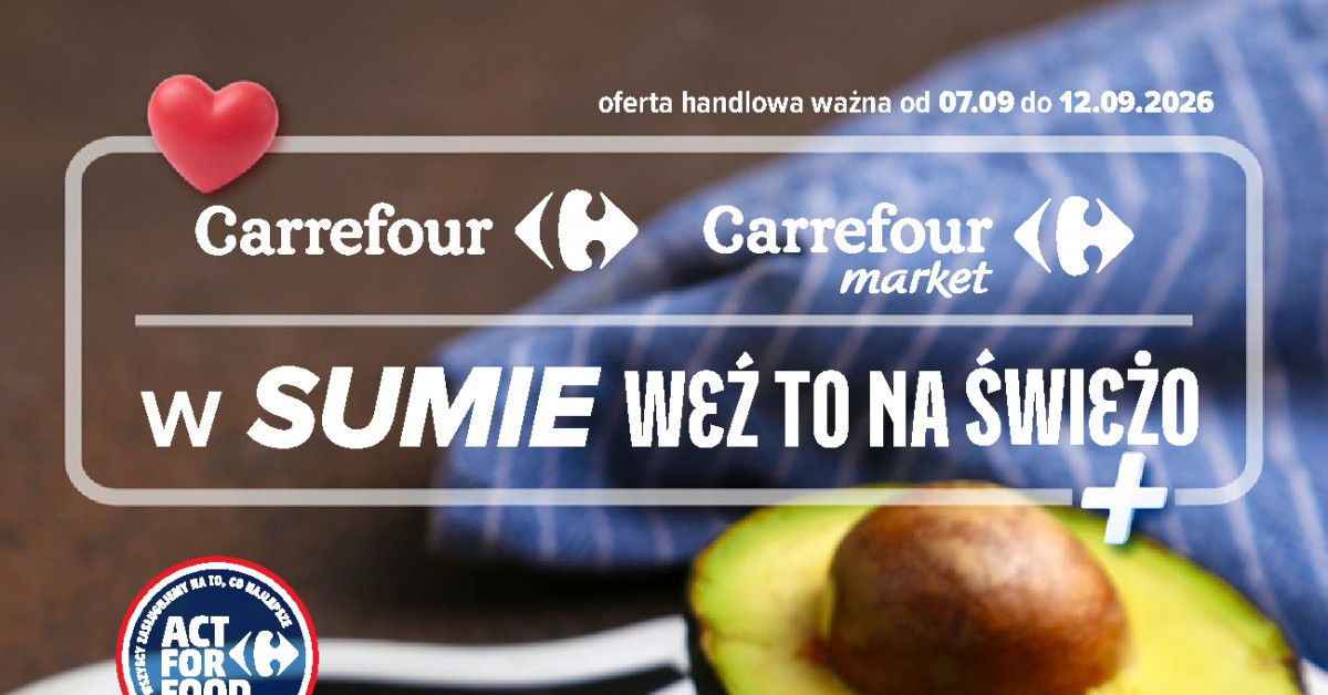 Nowa gazetka Carrefour 07.09–12.09 — Pełne podsumowanie: co kupić, zanim promocje znikną!