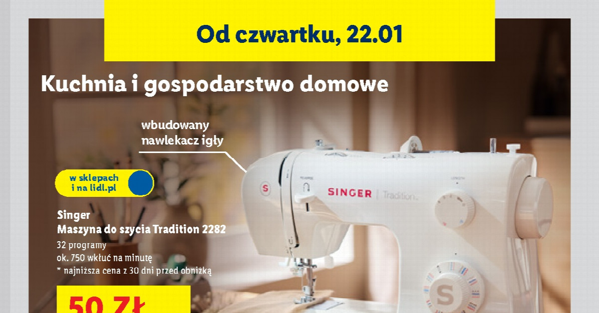 Maszyna do szycia Singer taniej o 50 zł — oto 5 powodów, dla których warto ją kupić teraz