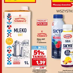 Mleko UHT 1,5% tł.