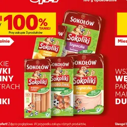 Sokoliki Parówki i wędliny w plastrach