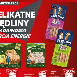 Berlinki Kids Parówki z szynki lub kurczaka