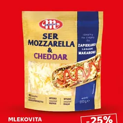 Ser Mozzarella & Cheddar wiórki