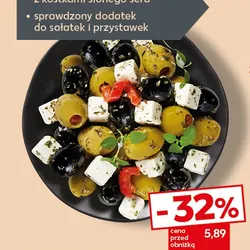 Oliwki czarne i zielone z serem