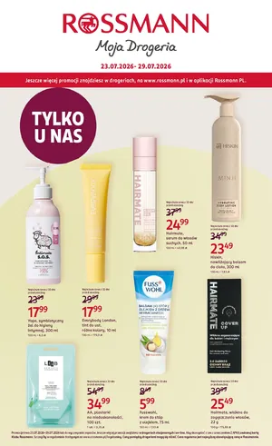Gazetka promocyjna Rossmanna 23-29 lipca