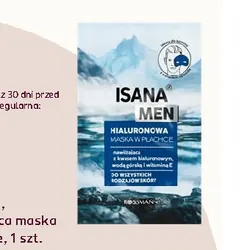 Isana Men, nawilżająca maska w płachcie, 1 szt.