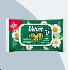 Velvet, nawilżany papier toaletowy