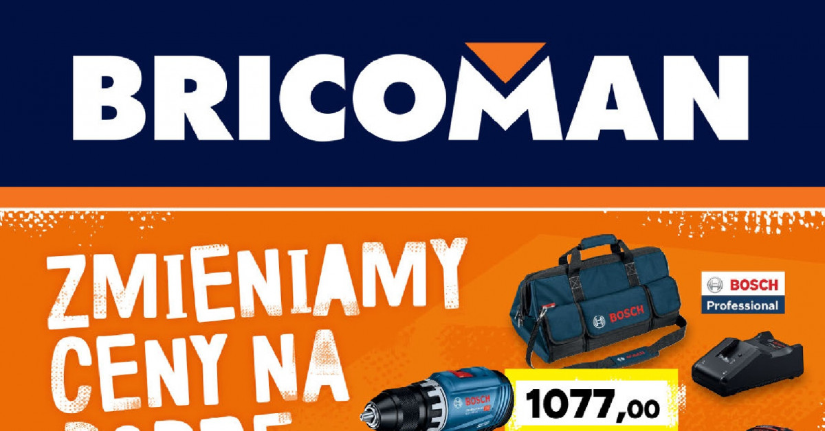 TOP okazje z gazetki Bricoman: Bosch 18V, kocioł Vitodens i wózek paletowy — te promocje zbijają z nóg!