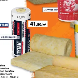 Wełna mineralna Tytan Rotaflex Super, 15 cm