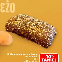 Bułka proteinowa wypiekana na kamieniu