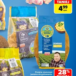 Polskie ziemniaki jadalne do gotowania, mączyste JAKOŚĆ Z NATURY CARREFOUR