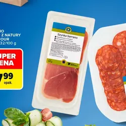 Szynka SERRANO JAKOŚĆ Z NATURY CARREFOUR