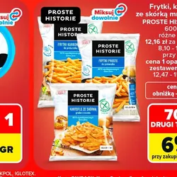 Frytki, kartofle ze skórką mrożone PROSTE HISTORIE