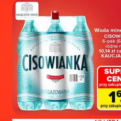 Woda mineralna CISOWIANKA