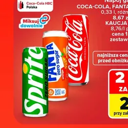 Napój gazowany COCA-COLA, FANTA, SPRITE
