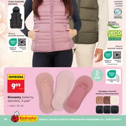 Skarpety baleriny damskie, 3-pak