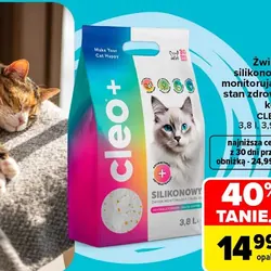 Żwirek silikonowy monitorujący stan zdrowia kota CLEO+