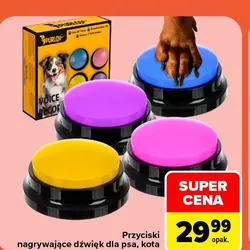 Przyciski nagrywające dźwięk dla psa, kota