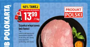 Szynka bez kości za 13,99 zł w POLOmarket — oszczędzasz ponad 9 zł! Tylko do 09.06