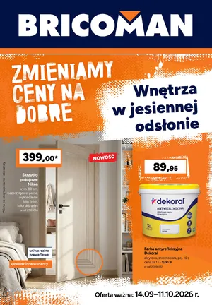 Gazetka Bricoman 14.09.2026-11.10.2026