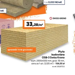 Płyta budowlana OSB-3 Swiss Krono