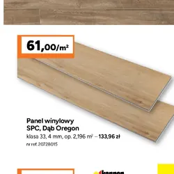 Panel winylowy SPC, Dąb Oregon