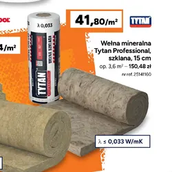 Wełna mineralna Tytan Professional, szklana, 15 cm