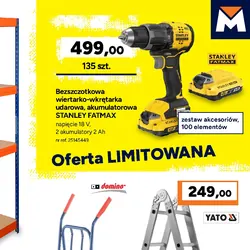 Bezczotkowa wiertarko-wkrętarka udarowa, akumulatorowa STANLEY FATMAX