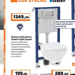 Zestaw podtynkowy Geberit Light Square