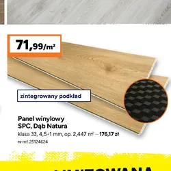 Panel winylowy SPC, Dąb Natura