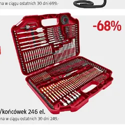 Zestaw wierteł/końcówek 246 el.