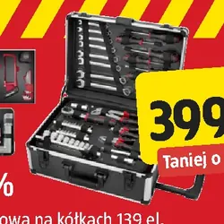 Walizka narzędziowa na kółkach 139 el.