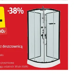 Kabina prysznicowa z deszczownicą
