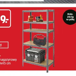 Regał magazynowy 90x180x45 cm